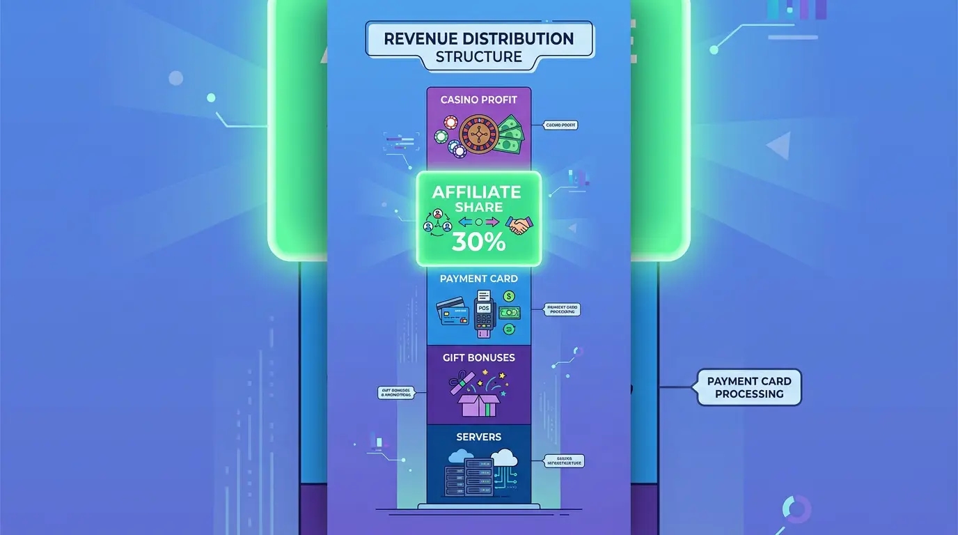 Из чего складывается выплата: доля RevShare в структуре дохода казино