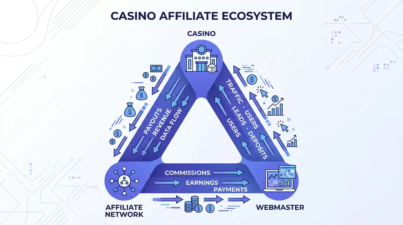 Треугольник интересов: казино, партнёрка и вебмастер