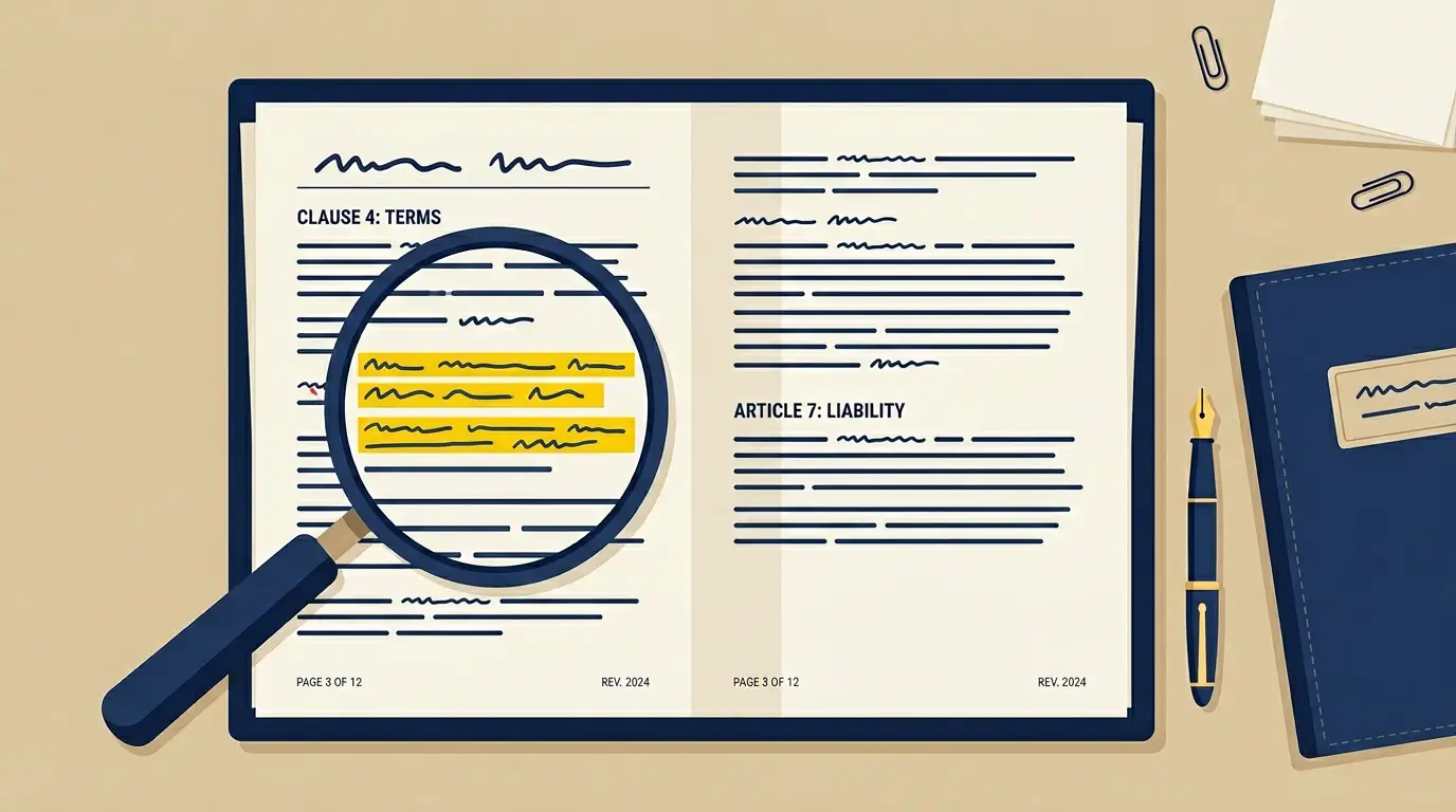 Проверка договора партнёрки: лупа над условиями T&C