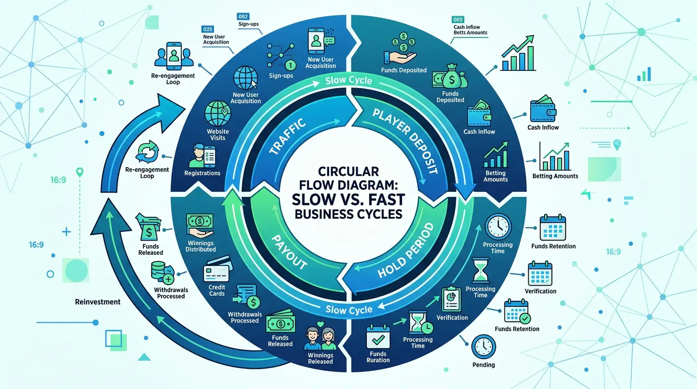 Цикл оборота капитала вебмастера: трафик, холд, выплата