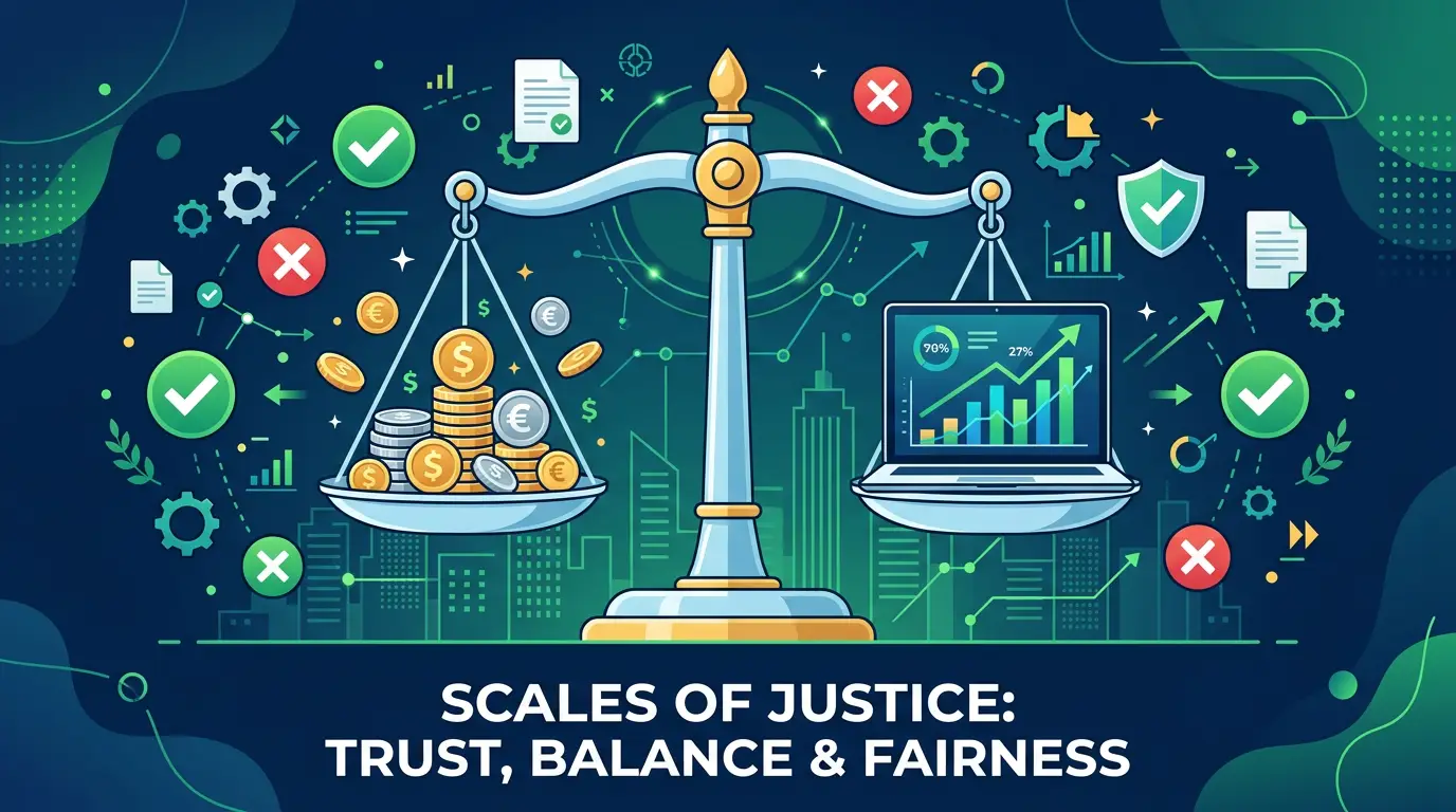 Честные партнёрки: весы, баланс доверия и проверка