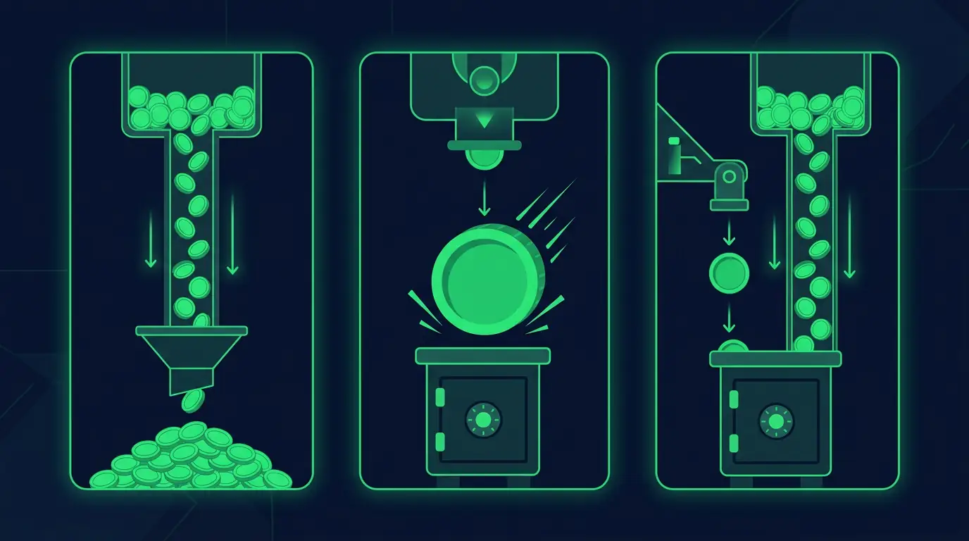 Три модели выплат: RevShare, CPA и Hybrid - визуальное сравнение